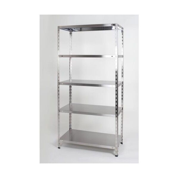 600x1800x450mm/100kg 5段軽量棚(ステンレス製)