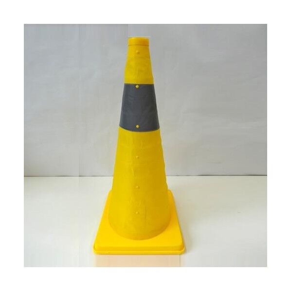 295x295x620mm カラーコーン(伸縮式･黄)