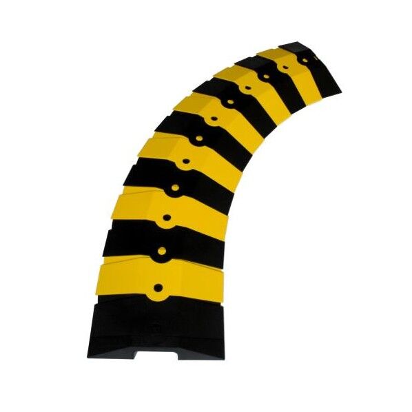 248x35mmx1m ケーブルプロテクター(黒/黄)