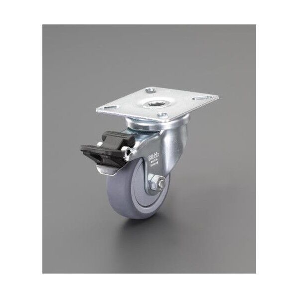 75mm キャスター(自在金具/ブレーキ付)