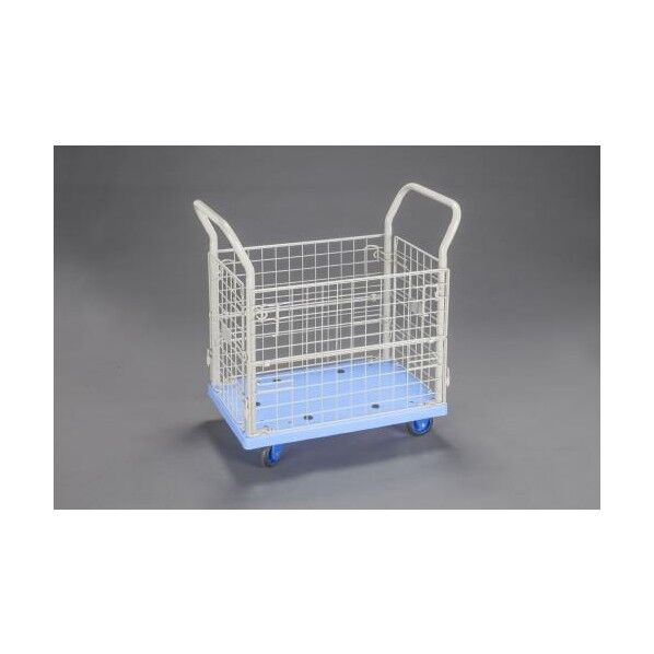 710x 455mm/ 150kg 運搬車 メッシュかご付 運搬車 EA520BY-41 1個
