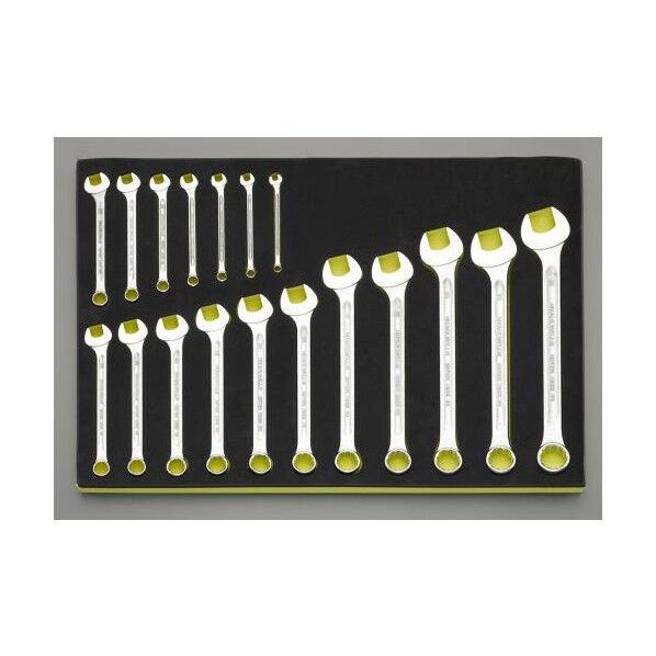 18本組 片目片口スパナセット 片目片口スパナ EA612TC-1