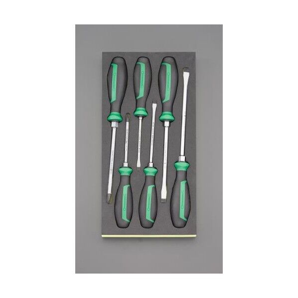 6本組 + - ドライバーセット手元六角付 六角レンチ EA612TA-32 1個