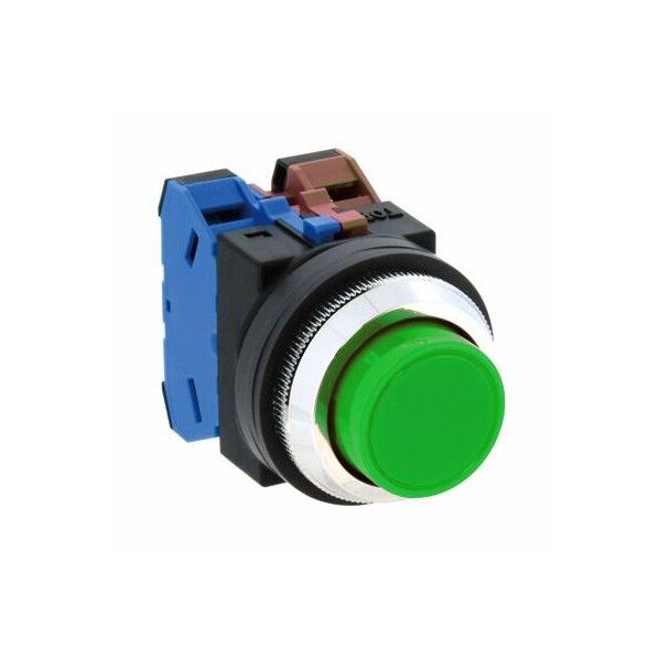1b/30mm 押しボタンスイッチ突型/緑