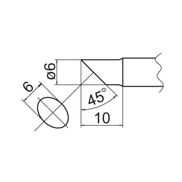φ6.0mm 用こて先 こて先 EA304AP-11