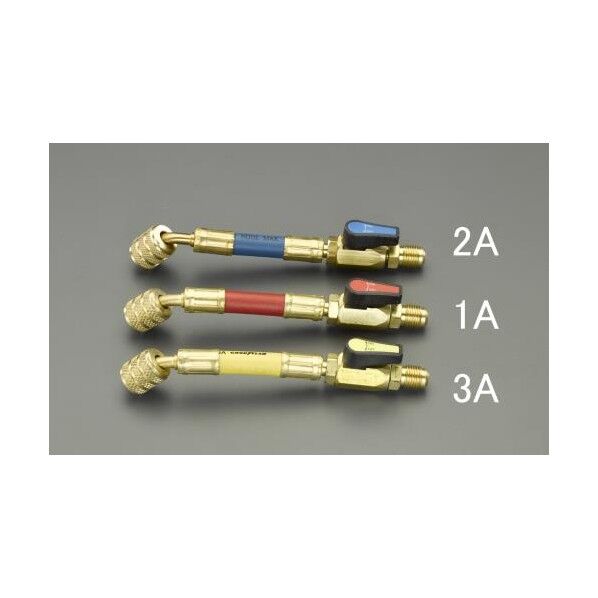 15cm/青 (R410A)ボールバルブ付チャージホース