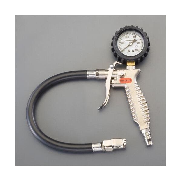 0-1500kPa タイヤゲージ&チャック