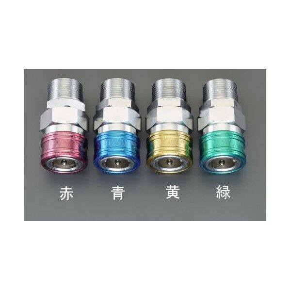 雄ねじカップリング(エアホース用/レッド) R 1in