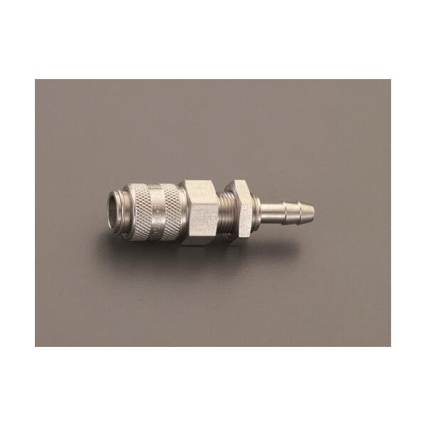 6mm ウレタンホースカップリング(隔壁/ステンレス/ワンプッシュ)