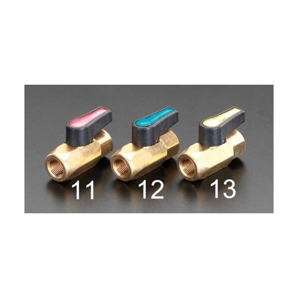 1/8NPTボールバルブ 赤 EA496EA-11