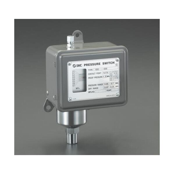 圧力スイッチ R3/8in・0.02-0.3MPa 1202g EA153SH-41