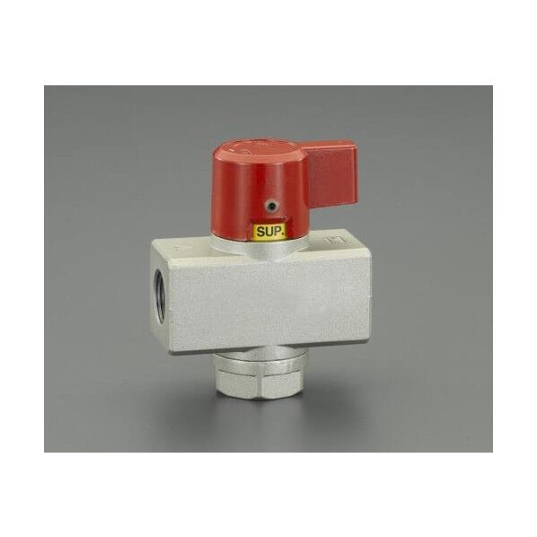 ハンドバルブ(赤ハンドル) Rc1/4in