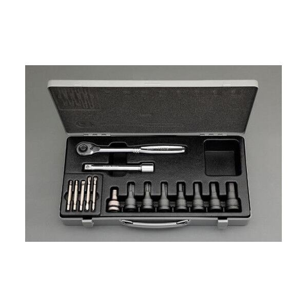 [HEX]インパクトビットソケットセット 1/2inDR/3-17mm