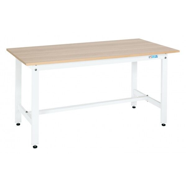 軽量作業台(KKタイプ/耐荷重350kg/木目メラミン天板/H740/固定式)