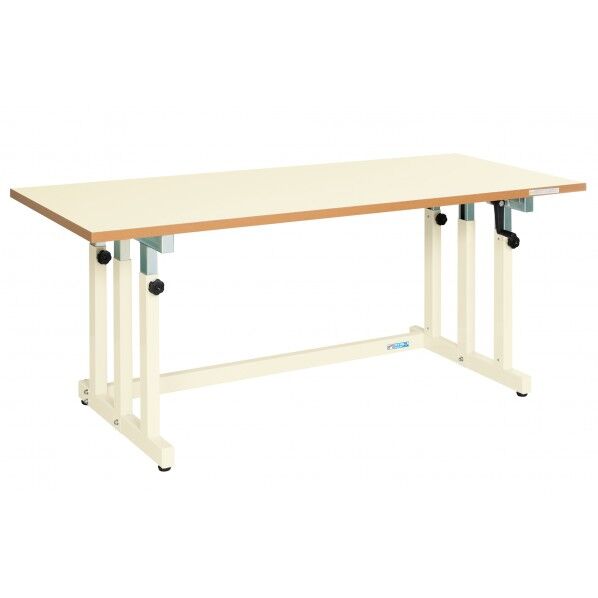 ギヤー式昇降作業台(UDNタイプ/300kg/メラミン天板/H680~1080)