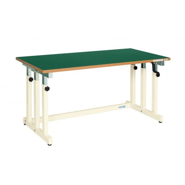 ギヤー式昇降作業台(UDN/300kg/改正RoHS10対応サカエリューム天板/H680~1080)