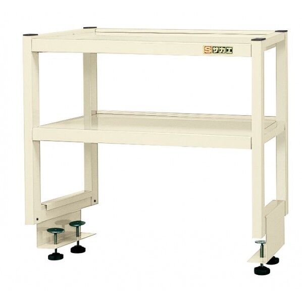 作業台用簡易架台(奥行タイプ/H450/棚板2段仕様)