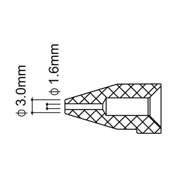 φ1.6/φ3.0mm 交換ノズル(EA323MB-1,2用)