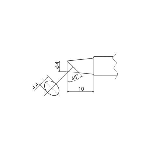 φ4.0mm 交換用こて先 (EA304AP用)