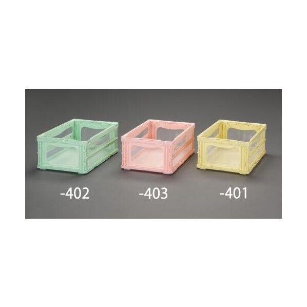 530x366x221mm/35.5L 折畳コンテナ (緑)