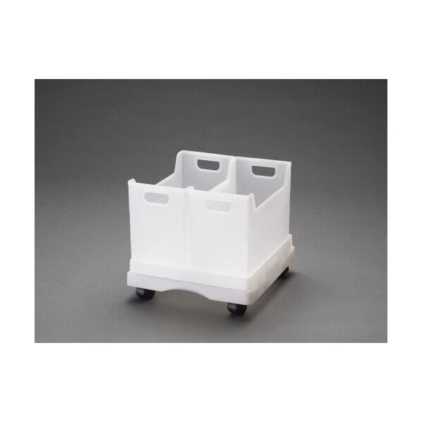319x310x234mm 収納ケース(キャスター付/ハーフケース2個)