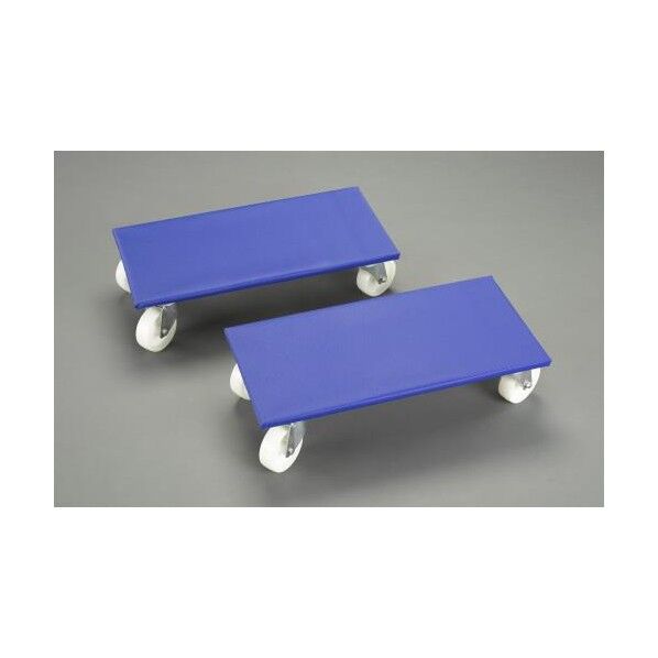 600x300x140mm 木天板ドーリー(ノンスリップコート) EA520AD-5 2個