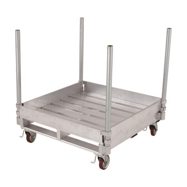 1100x1100mm 運搬車型パレット(アルミ製)