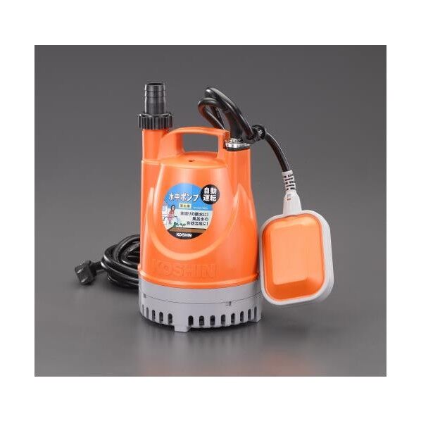 AC100V(60Hz)/25mm 水中ポンプ(清水用/オート) EA345EL-6 1個