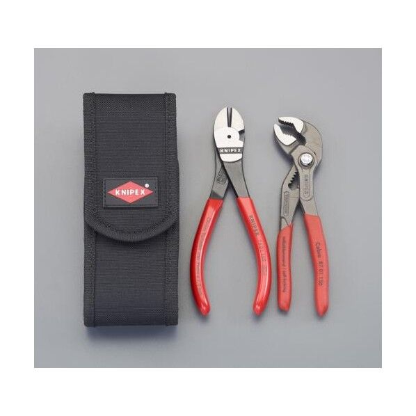 エスコ(esco) 2本組 プライヤーセット(ポーチ付) EA534KS-7 1セット...