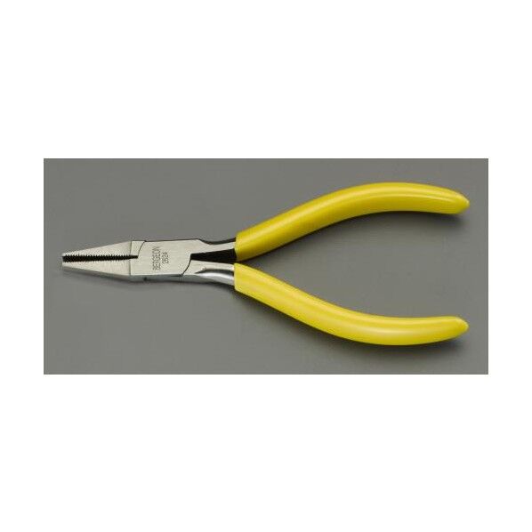 エスコ 精密プライヤー(フラット/ギザ付) 130mm EA537HA-1 1個...