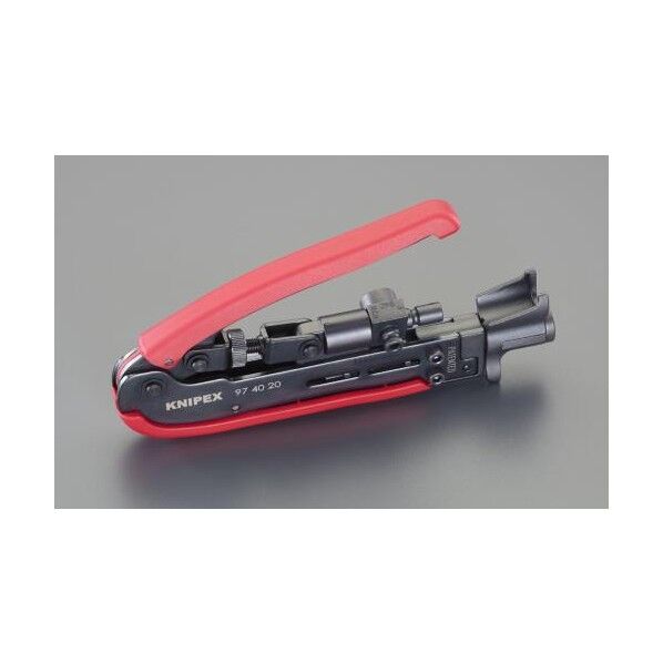 175mm 圧着ツール(同軸ケーブルコネクター用) EA538KG-12 1丁