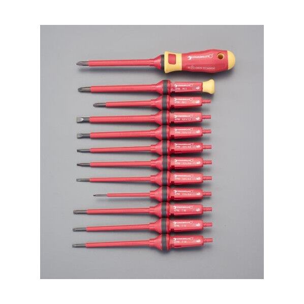 12本組 絶縁ドライバー(差換え式)