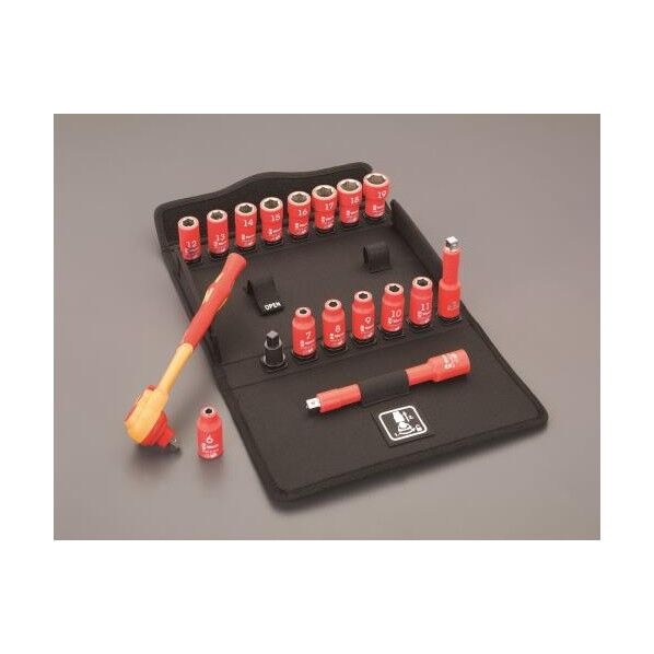 絶縁ソケットレンチセット 3/8inDR EA560WP-100