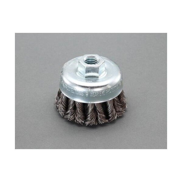 70mm/M10 ワイヤーブラシ(カップ型/スチール製) 298g EA809YH-1