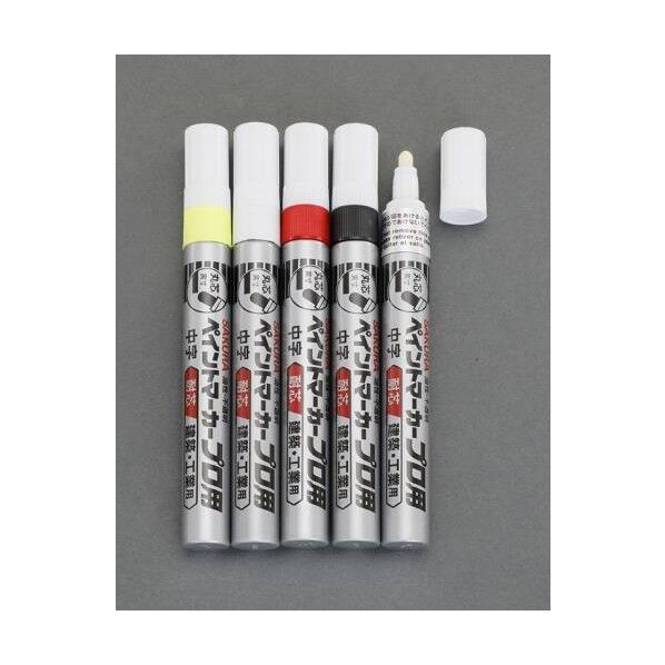 5本組[中字] 油性ペイントマーカーセット(工業用) EA765MV 1セット