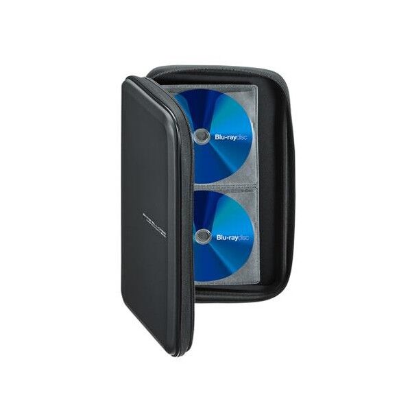 175x55x300mm CD/DVD/BDケース(56枚/ブラック)