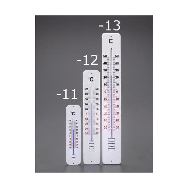 285x70mm 温度計(メタルプレート)