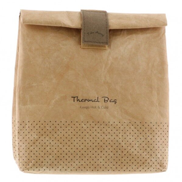 サーマルバッグ ランチ ブラウン 20×11.5×23～28cm ND-871 1個