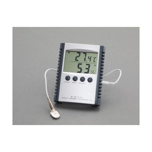 [室内･室外]最高･最低温度湿度計(デジタル) EA728AC-11 1個