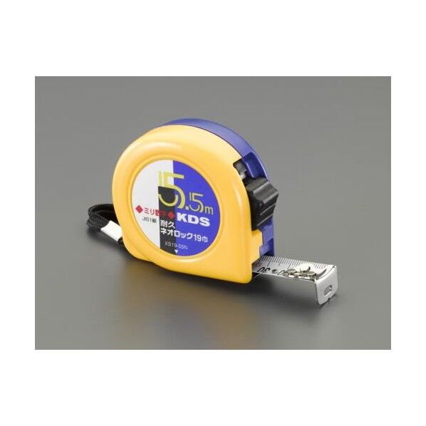 19mmx5.5m メジャー(デュラコート・ストッパー付) EA720YY-155 1個