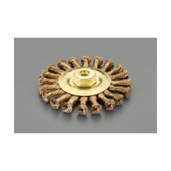 φ125mm ホイールブラシ(ツイスト･ノンスパーキング･リン青銅)