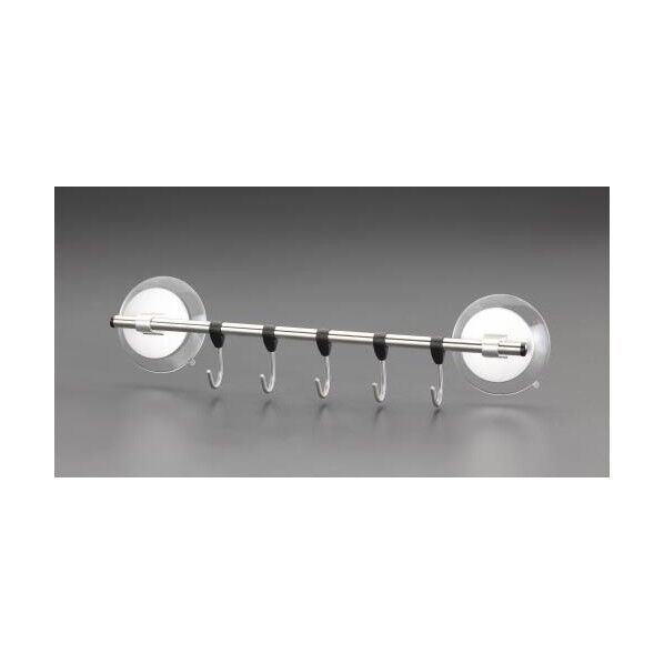 372x 43x 83mm 5連フック(吸盤式/ステンレス製) EA638LA-118 1個