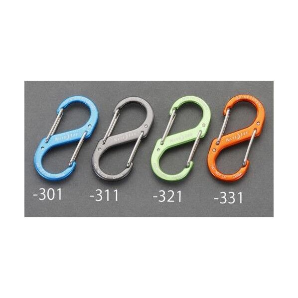 69x32mm Sカンスナップフック(アルミ製/ブルー)