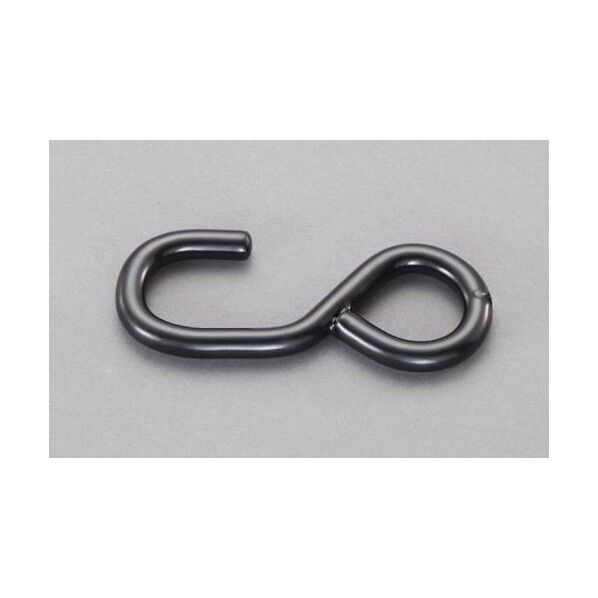 50mm Sフック(スチール黒メッキ/2個)