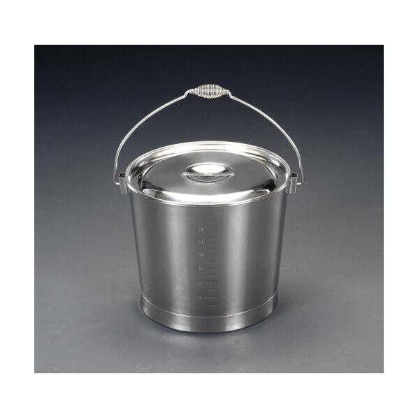 [ステンレス製/ふた付]バケツ