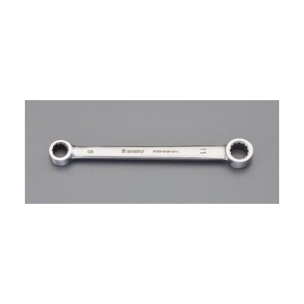 19x22mm 両口メガネレンチ(ステンレス製) 204g EA616BS-7