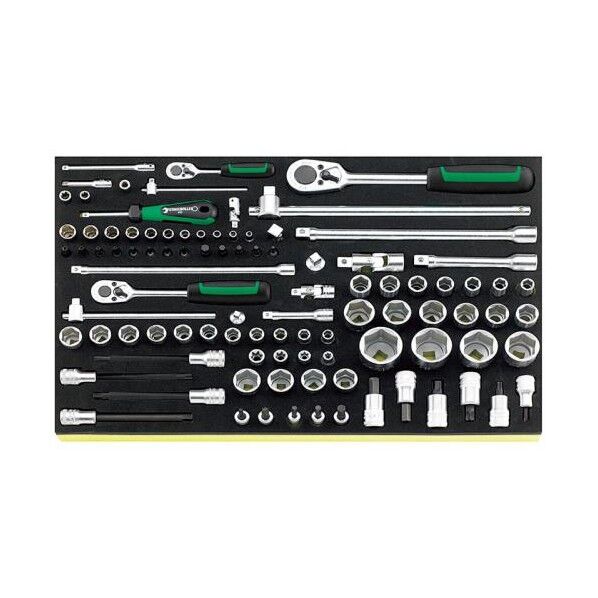 ソケットレンチセット 1/4inDR・3/8inDR・1/2inDR 7200g EA612TF-4