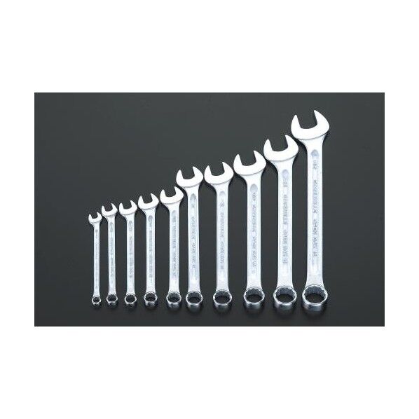 片目片口スパナ 10本組/1/4in-3/4in