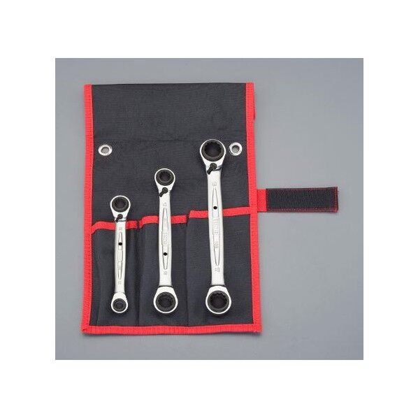 ラチェットめがねレンチ(4サイズ) EA614HS-91 1セット