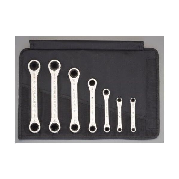 7本組 ラチェットめがねレンチ(インチ)